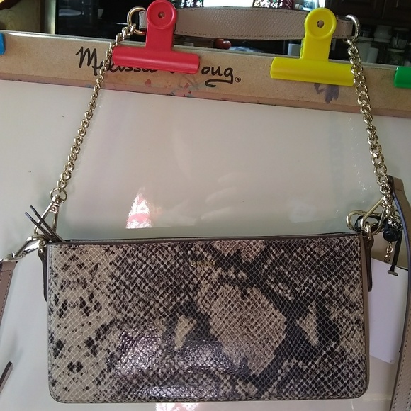 DKNY purse snakeskin handbag crossbody - Picture 7 of 8